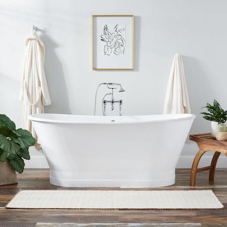 67" Kateryn Bateau Cast Iron Skirted Tub