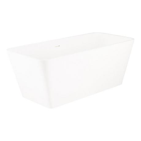 59" Kelem Solid Surface Freestanding Tub - Matte Finish