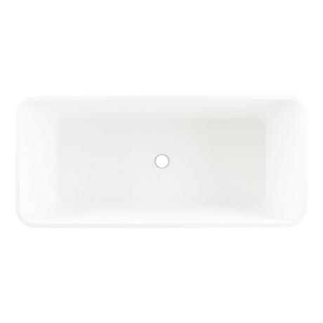 59" Kelem Solid Surface Freestanding Tub - Matte Finish