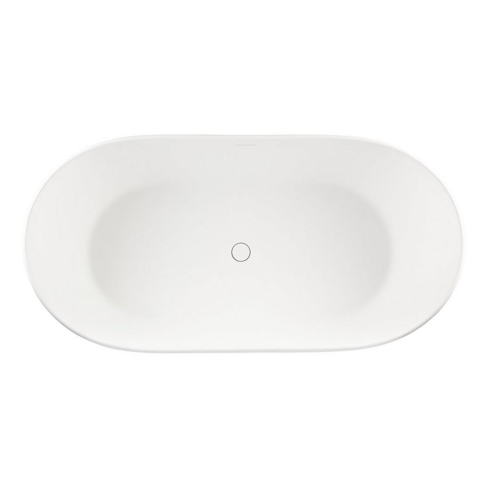 56" Winifred Solid Surface Freestanding Tub, , large image number 3