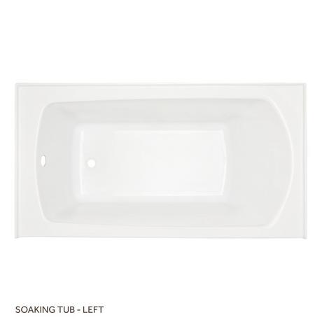 60" x 30" Bradenton Acrylic Alcove Tub