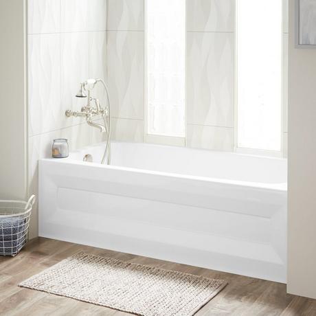 60" x 32" Bradenton Acrylic Alcove Soaking Tub  - White