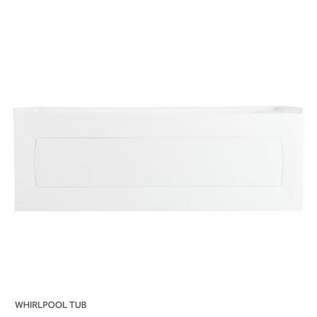 60" x 32" Bradenton Acrylic Alcove Whirlpool Tub  - White