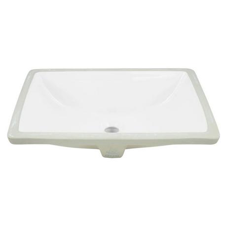 37" x 22" 3cm Quartz Vanity Top for Rectangular Undermount Sink - Hailstone White - White Sink