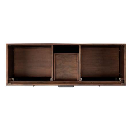 60" Aliso Teak Double Vanity for Rectangular Undermount - Java