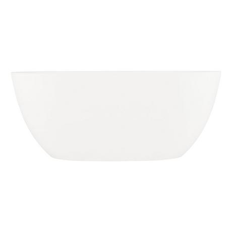 66" Catino Solid Surface Freestanding Tub - Matte Finish