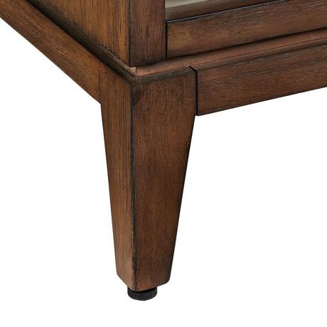 60" Hytes Mahogany Double Vanity With Undermount Sinks - Carob Brown