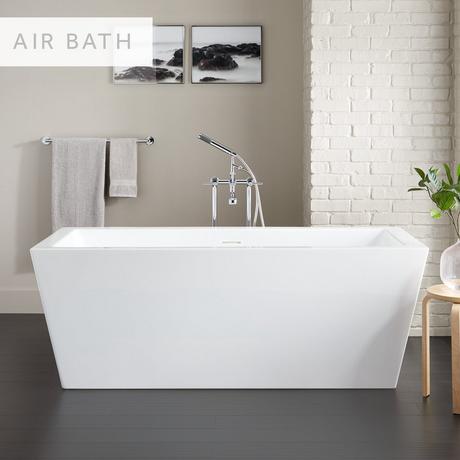 67" Eaton Acrylic Freestanding Air Tub