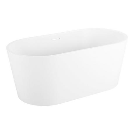 67" Eden Acrylic Freestanding Tub - Matte White