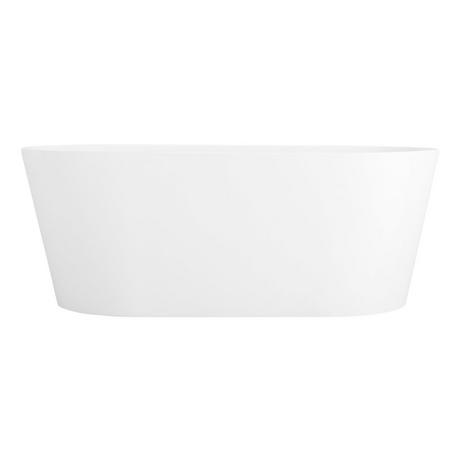 67" Eden Acrylic Freestanding Tub - Matte White