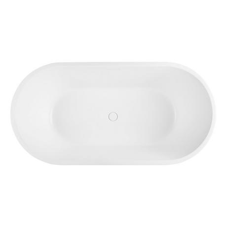 67" Eden Acrylic Freestanding Tub - Matte White