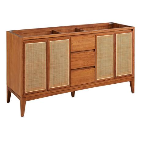 60" Simien Teak Double Vanity - Teak