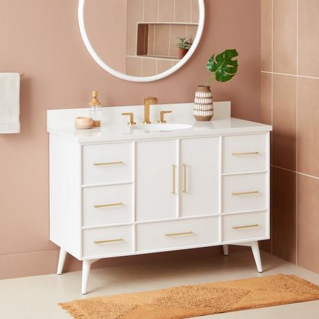 48" Novak Vanity with Undermount Sink - Bright White