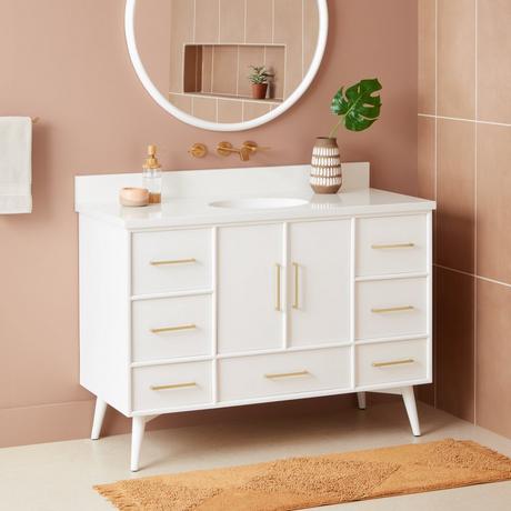 48" Novak Vanity with Undermount Sink - Bright White